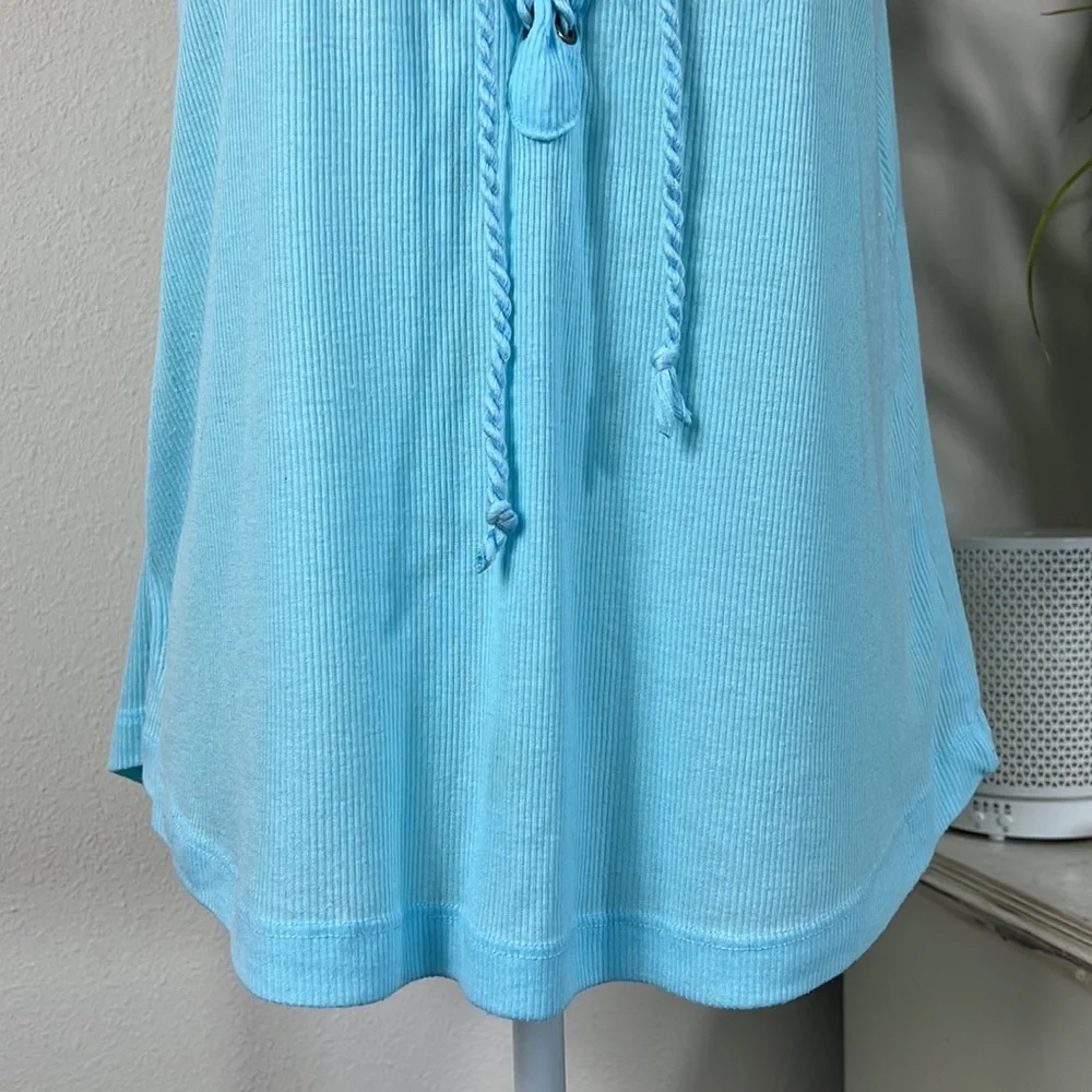 Ocean Drive M Blue Ribbed Tank - Picture 4 of 13
